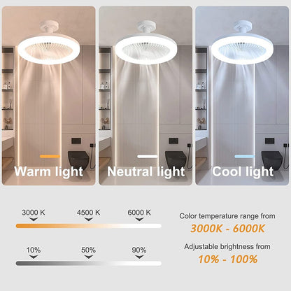 GLOWAIR™ - DUAL-FUNCTION CEILING FAN & LED LIGHT FIXTURE