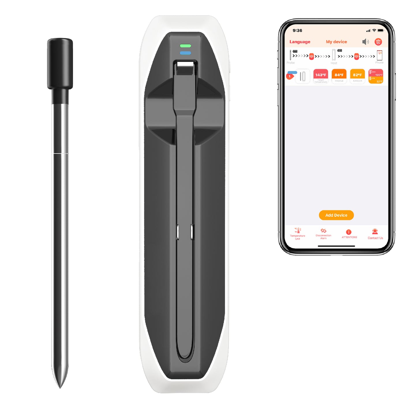 GRILLMASTER™ WIRELESS PRECISION BBQ THERMOMETER